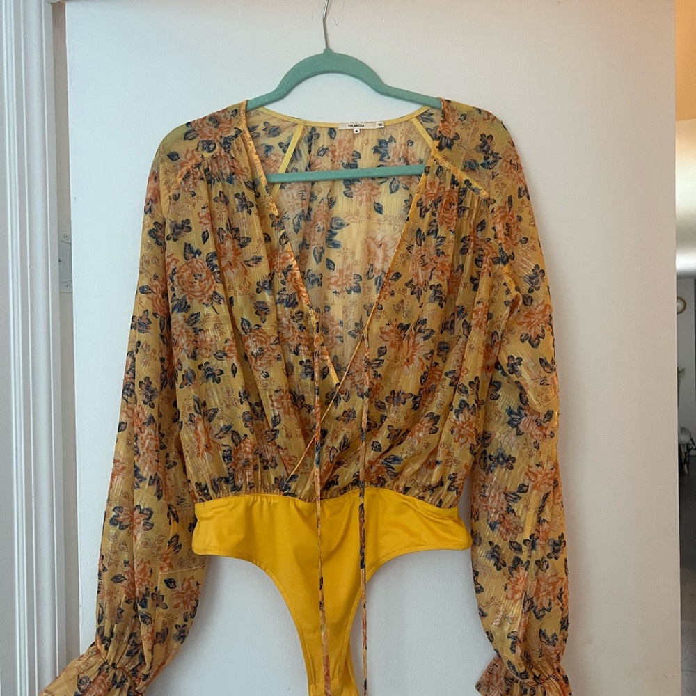 Floral Yellow Bodysuit